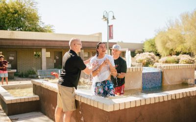 Baptisms Spring Forth on Campus